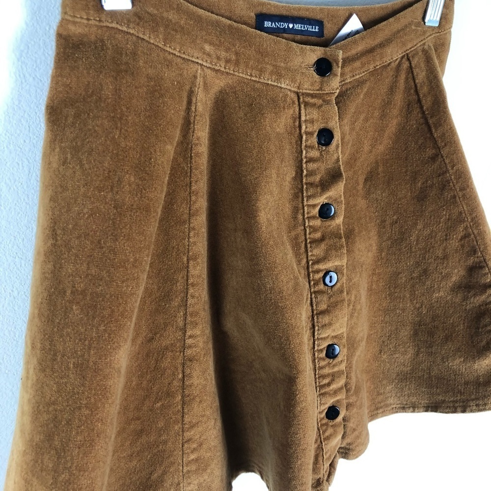 Brandy Melville- Button front A-line skirt - Picture 8 of 9